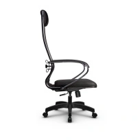 Кресло для руководителя Метта L 1m 38K2/K_17831_Кожа перфорированная NewLeather – Черный