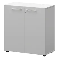 Шкаф низкий закрытый Кортез СМШ28F(Б) Кронберг/Белый