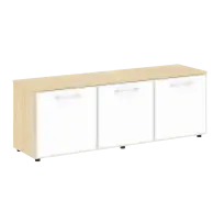 Тумба модульная LT.TS-3.5 white Yalta / Дуб Мали – Стекло White 1642×450×580