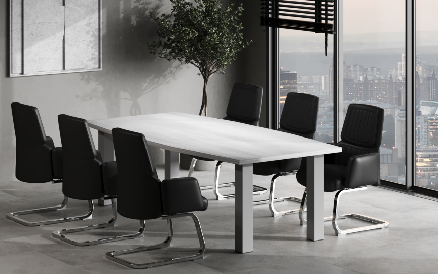 Столы для переговоров Yalta цвет Снежная Патина