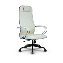 Кресло для руководителя Метта L 1m 40M/K_17832_Кожа перфорированная NewLeather – Черный