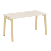 Onix Wood Стол офисный OW.SP-3.7 Дуб мали/Дуб светлый/Белый металл 1380×720×750