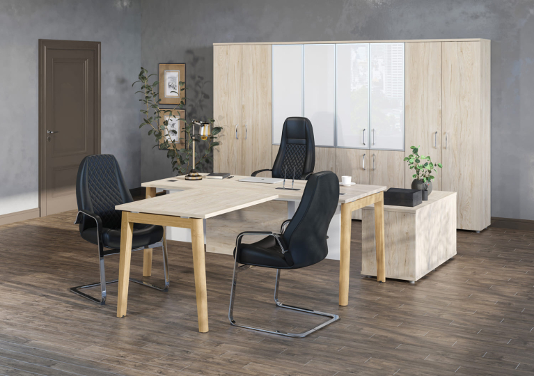 Кабинет руководителя Onix Wood Direct цвет Дуб Мали - Дуб Тёмный