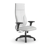 Кресло для руководителя Метта L 1m 46/2D_17831_Кожа перфорированная NewLeather - Темно-коричневый_Кожа перфорированная NewLeather - Темно-коричневый