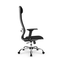 Кресло для руководителя Метта L 1m 38K2/4D_17833_Кожа перфорированная NewLeather – Темно-коричневый