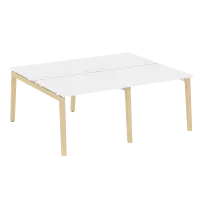 Onix Wood Рабочая станция OW.D.RS-4.1.8 Белый бриллиант/Дуб светлый/Белый металл 1960*1635*750