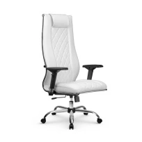 Кресло для руководителя Метта L 1m 50M/4D_17833_Кожа перфорированная NewLeather - Черный_Кожа перфорированная NewLeather - Черный