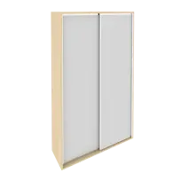 Light Шкаф-купе для одежды (двери – 2шт. Зеркала) С-ШКЗ-39 Клён 1200x390x2050