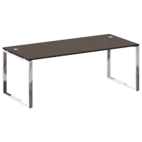 Metal System Direct Стол рабочий руководителя на О-обр. м/к БО.СРР-6.9 Акация/Нерж. сталь 2000*900*750