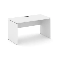 Стол офисный Style Project SN-D.SP-022 / Акация Лорка – Белый – Черная заглушка / 1180×800×750