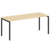 Metal System Quattro Стол офисный на П-образном м/к 40БП.СП-5 Вяз/Мокко металл 1800×720×750