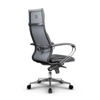 Кресло для руководителя Метта L 1m 46/K_17841_Кожа перфорированная NewLeather - Темно-коричневый_Кожа перфорированная NewLeather - Темно-коричневый