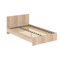 Кровать с изголовьем KBW 2012.1 Белый 1200х2000х800
