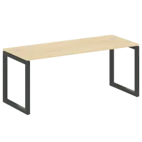 Metal System Quattro Стол офисный на О-образном м/к 50БО.СП-5 Вяз/Мокко металл 1800×720×750