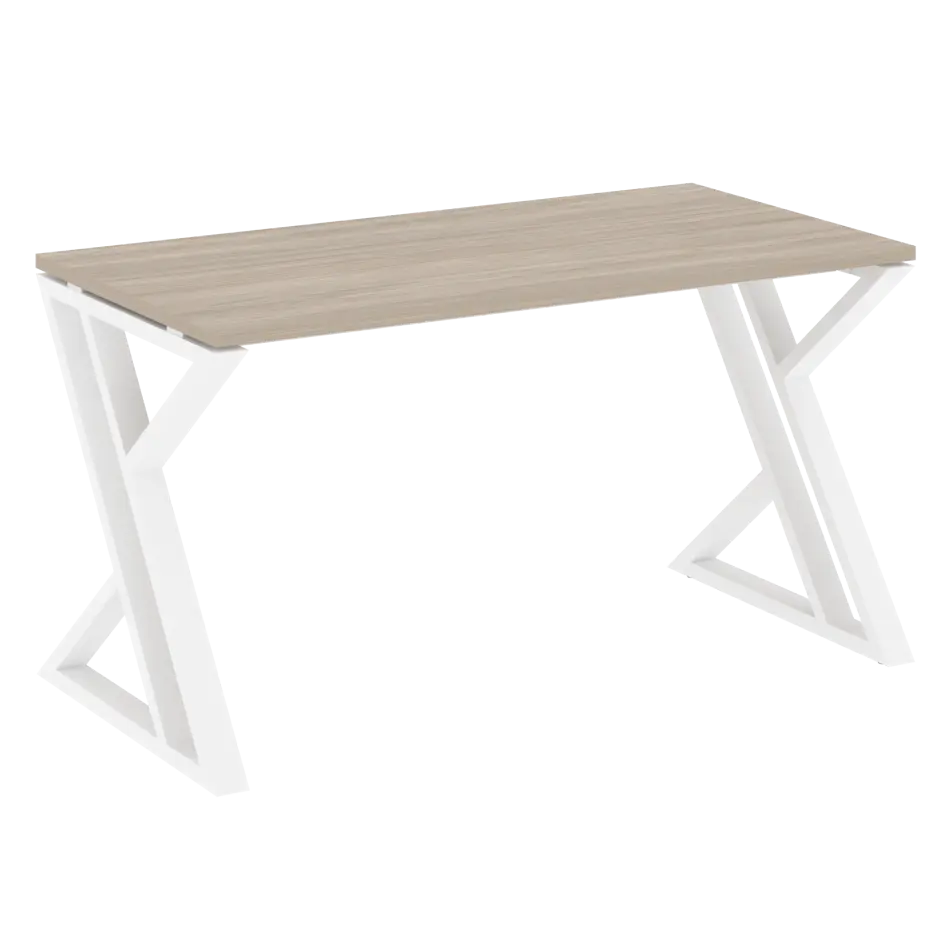 Loft Стол рабочий VR.L-SRZ-3.7 Дуб аттик/Белый металл 1380×720×750