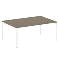 Metal System Quattro Перег. стол (1 столешница) на П-образном м/к 40БП.ПРГ-1.5 Акация/Антрацит металл 1800*1235*750