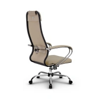 Кресло для руководителя Метта L 1m 38K2/K_17833_Кожа перфорированная NewLeather – Черный