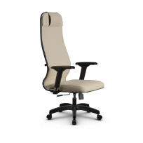Кресло для руководителя Метта L 1m 38K2/4D_17831_Кожа перфорированная NewLeather – Темно-коричневый