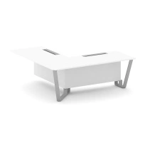Проходной угловой модуль левый Steel Meet KD-PR.B.SPPOU-20(L) / Тиквуд Светлый – Металл Серый / 2000×2000×750