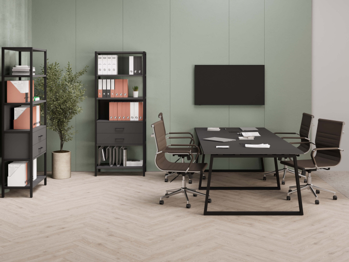 Мебель для персонала Shelf System цвет Антрацит / Металл Черный