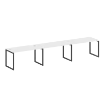 Metal System Quattro Р. ст. на 3 раб. места на О-образном м/к 40БО.СМ-3.3 Акация/Антрацит металл 4200*720*750