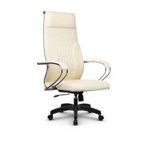 Кресло для руководителя Метта L 1c 44B/K_17831 Кожа перфорированная NewLeather – Черный