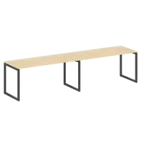 Metal System Quattro Р. ст. на 2 раб. места на О-образном м/к 40БО.СМ-2.4 Акация/Антрацит металл 3200*720*750