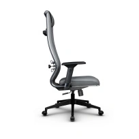Кресло для руководителя Метта L 1m 50M/4D_17832_Кожа перфорированная NewLeather - Черный_Кожа перфорированная NewLeather - Черный