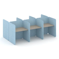 Офисная мебель Колл-центр. Комплект №16 KC.K-016 / Тиквуд Светлый – Romeo 13 / 3012×1800×1200