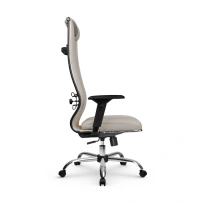 Кресло для руководителя Метта L 1m 50M/4D_17833_Кожа перфорированная NewLeather - Черный_Кожа перфорированная NewLeather - Черный
