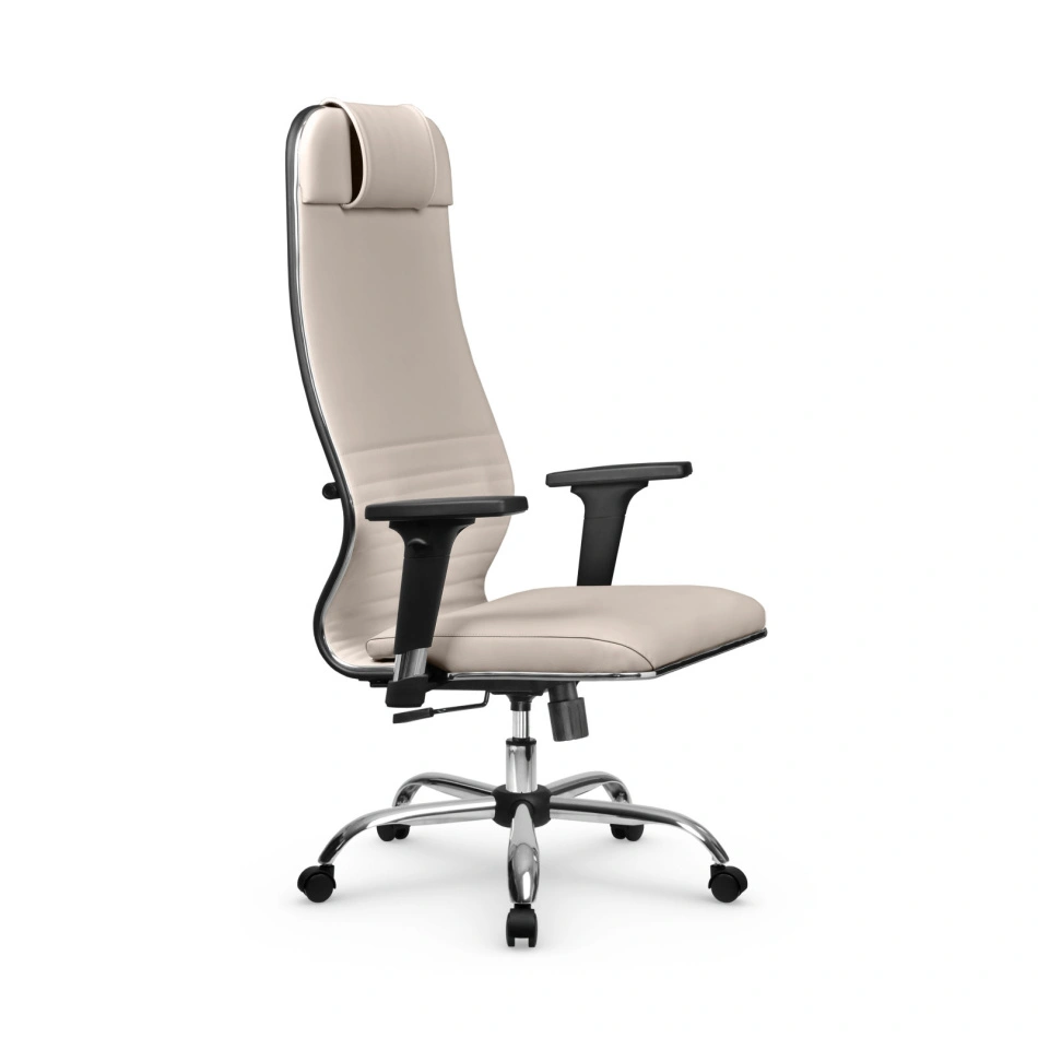Кресло для руководителя Метта L 1m 38К2/2D_17833_Infinity Easy Clean_светло-бежевый