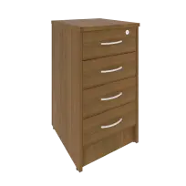 Riva Тумба приставная с фолдингом (4 ящика, с замком) А.ТП-4F-S Белый 412*450*750