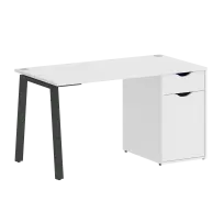 Home Office Стол офисный VR.SP-3-138.1.A Денвер Светлый/Металл Мокко 1380×720×750