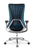 Кресло для руководителя College HLC-2588F/ORANGE Сетка оранжевый / Крестовина алюминий