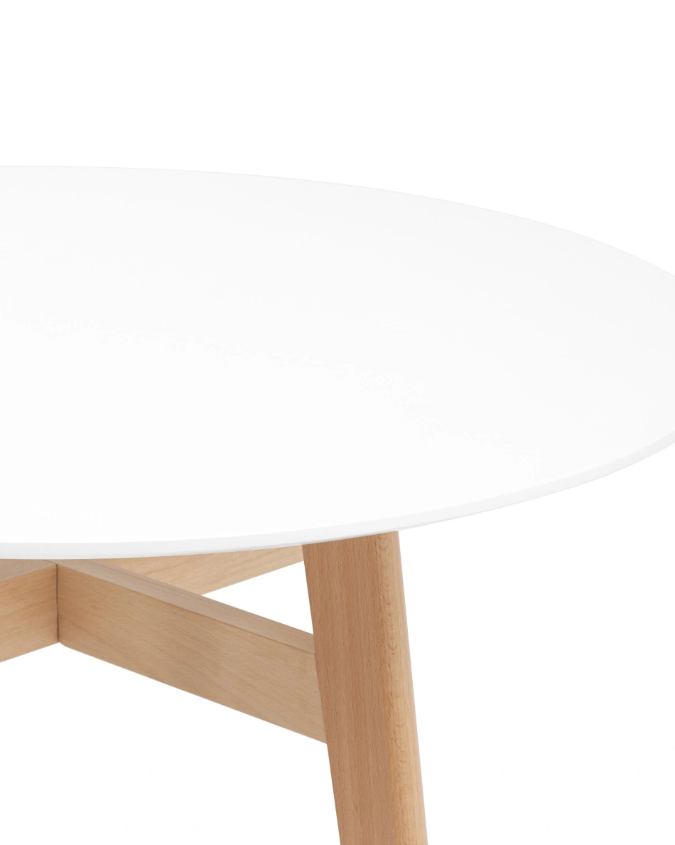 Стол обеденный Target Circle 90×90 белый