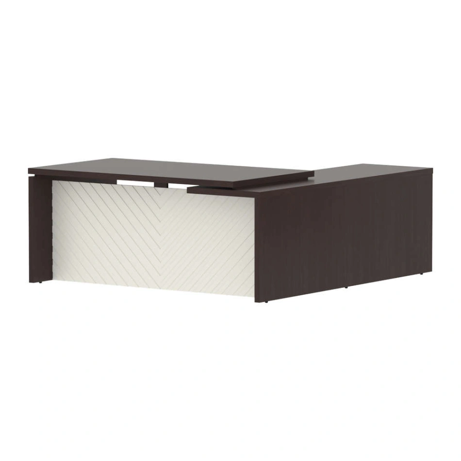 Стол руководителя TLCT 1820(L) Венге Магия Z/Латте 1800х2000х750 TORR LUX