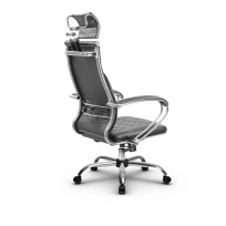 Кресло для руководителя Метта L 2c 44C/K_17833_Кожа перфорированная NewLeather - Черный_Кожа перфорированная NewLeather - Черный