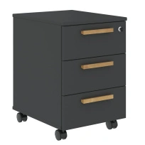 Тумба мобильная FMC-3D Черный графит 408×504×600 FORTA