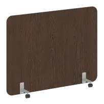 R-line Перегородка на металлических опорах, на роликах DP.R-160-120 Тиквуд тёмный/Серый металл 1600×18×1200