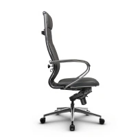Кресло для руководителя Метта L 1m 44M/K_17839_Кожа перфорированная NewLeather – Черный