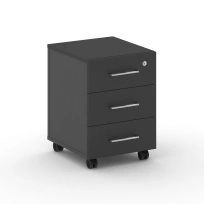 Тумба для документов мобильная Cross CRF.TM-2 Черный F / Базальт UM 420×460×587