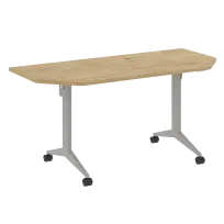 X-Pull Стол складной мобильный X.M-7.T2 Тиквуд тёмный/Антрацит металл 1580×720×753