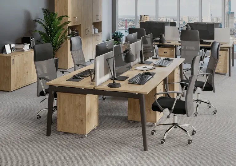 Мебель для персонала Onix Wood цвет Тиквуд Светлый - Дуб Светлый