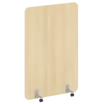 R-line Перегородка на металлических опорах, на роликах DP.R-120-180 Тиквуд тёмный/Серый металл 1200×18×1800