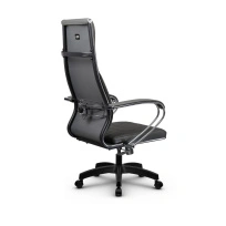 Кресло для руководителя Метта L 1m 44M/K_17831_Кожа перфорированная NewLeather – Черный