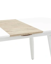 Стол обеденный Чикаго раскладной 120-160×90 белый