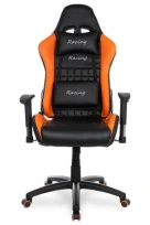 Геймерское кресло BX-3827/Orange кожа PU+сетка Черный/Оранжевый / крестовина пластик