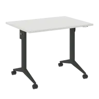 X-Pull Стол складной мобильный X.M-1.7 Тиквуд тёмный/Белый металл 980×720×753