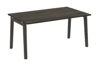 Onix Wood Стол переговорный (1 столешница) OW.PRG-1.4 Белый бриллиант/Дуб светлый/Белый металл 1580×980×750