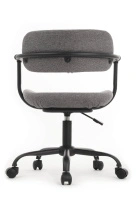 Кресло Kolin W-231 Чёрный каркас/Голубая ткань 600×600×750-830